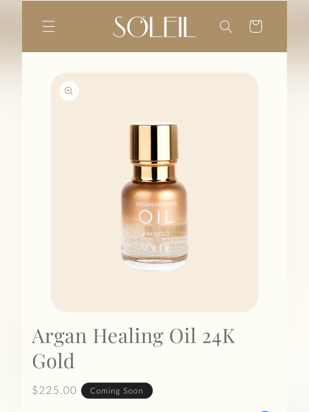 NWT SOLIEL SOLIEL Healing Hair Serum✨24K Gold is your key to luxurious hair care